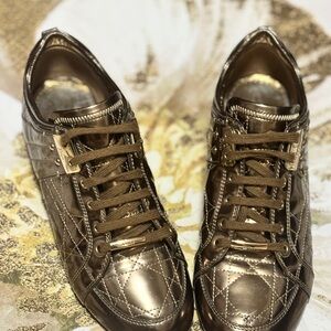 Metallic Quilted Women's Sneakers